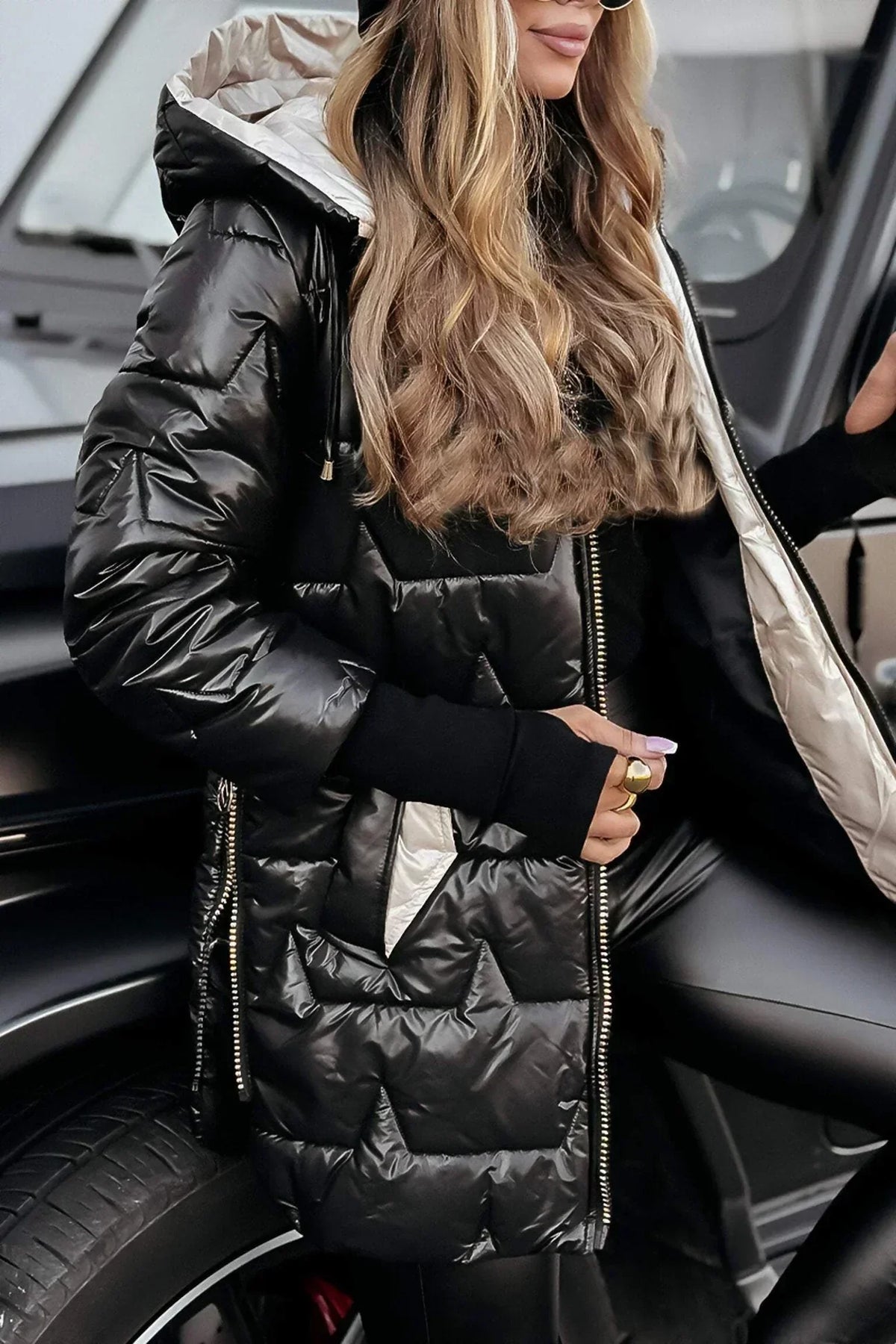Puffer Jacket Women Winter Quilted Tailored Fit