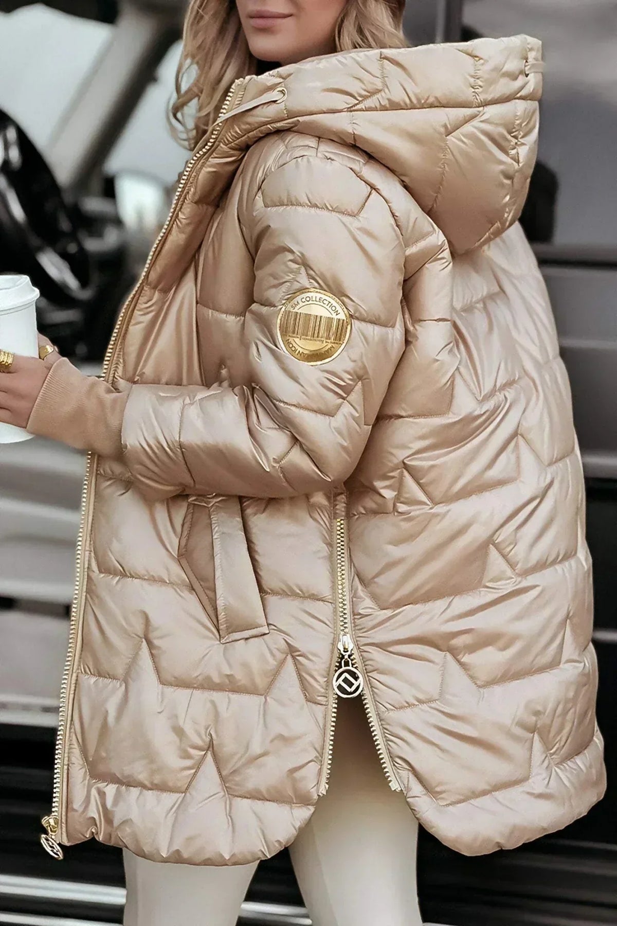 Puffer Jacket Women Winter Quilted Tailored Fit