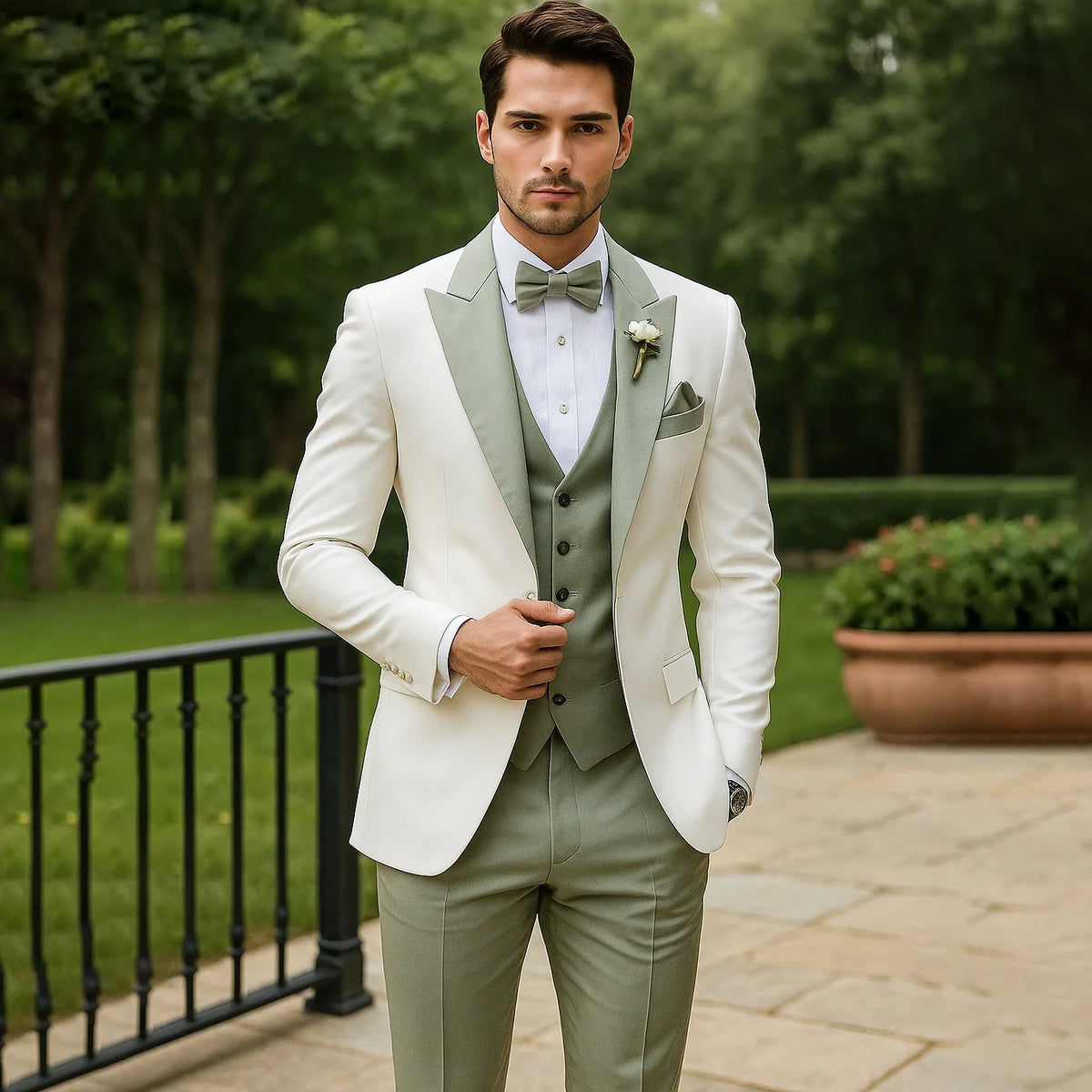 Men's Suit 3-Piece Tailored Groom Set