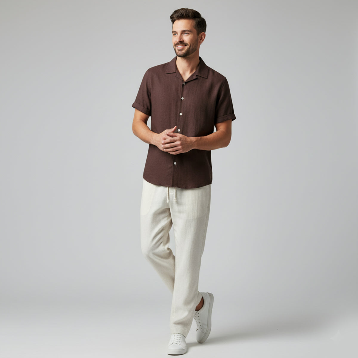 Classic Men’s Linen Casual Outfit Set