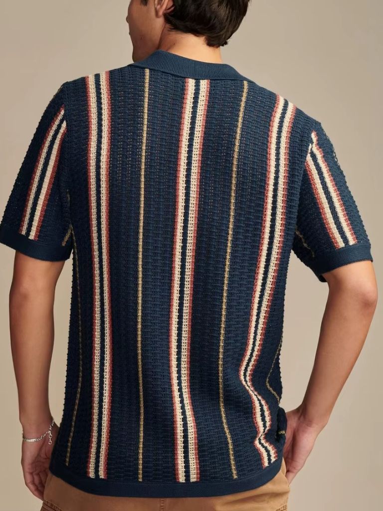 Elegant Sunset Groove Polo for Men