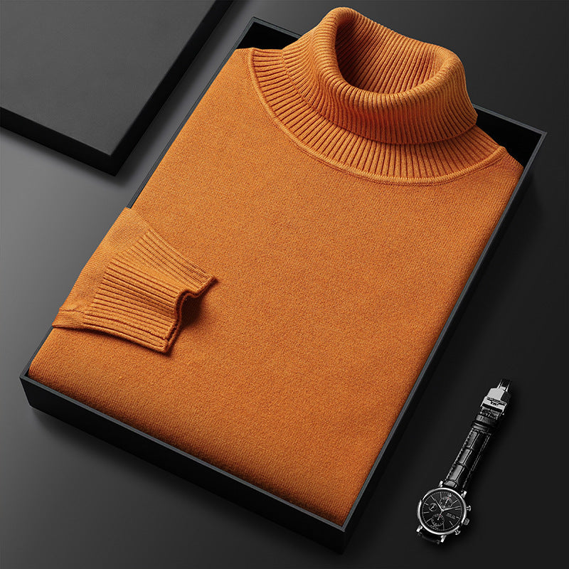 Soft Winter Turtleneck Sweater with Tailored Details