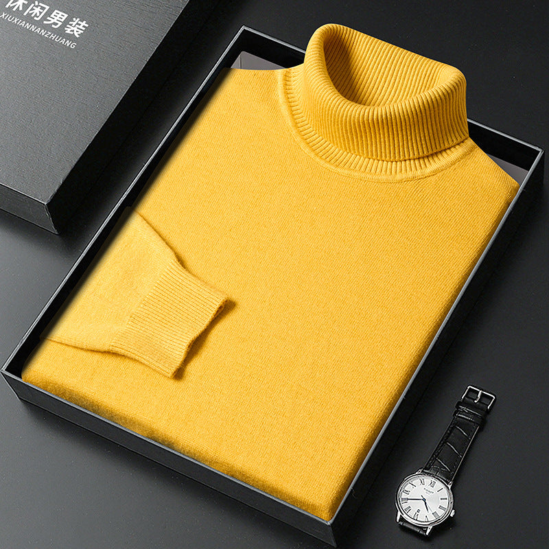 Soft Winter Turtleneck Sweater with Tailored Details