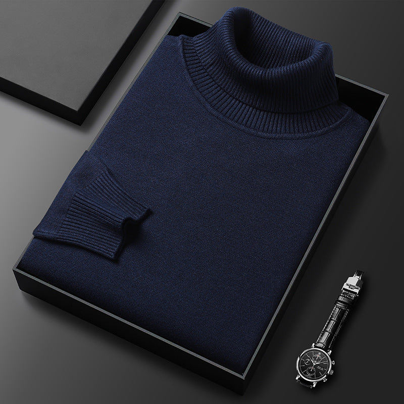 Soft Winter Turtleneck Sweater with Tailored Details