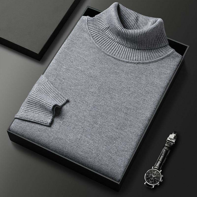 Soft Winter Turtleneck Sweater with Tailored Details