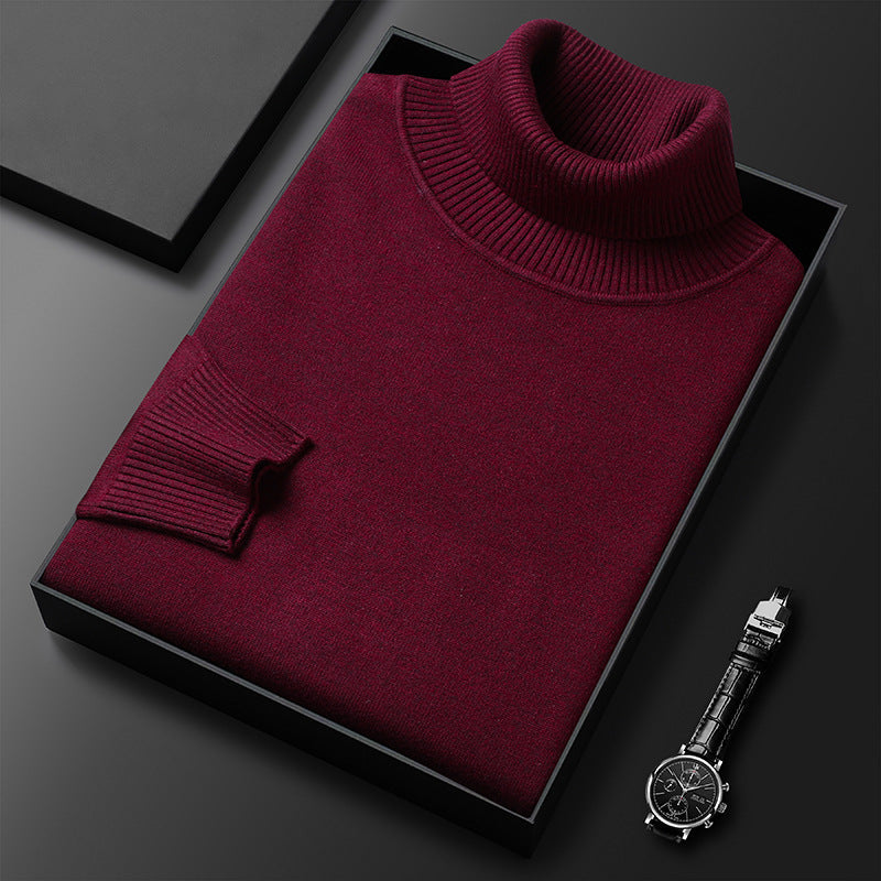 Soft Winter Turtleneck Sweater with Tailored Details