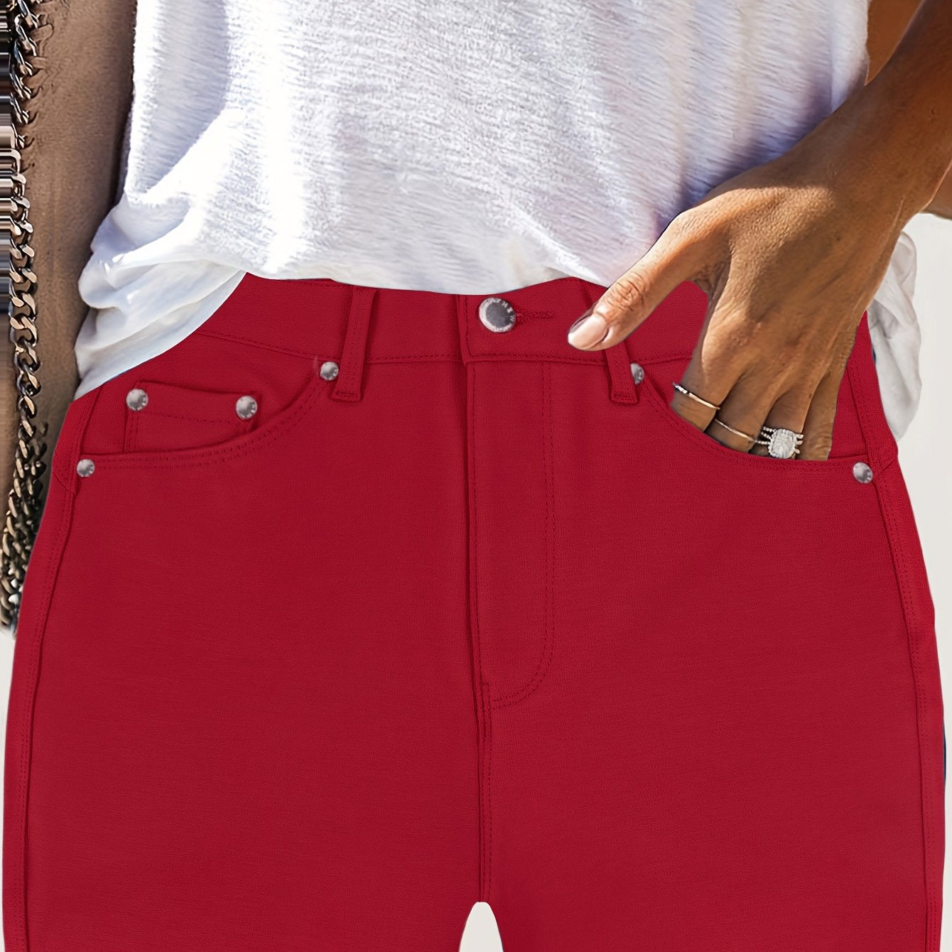 Comfortable High Waist Stretch Skinny Jeans