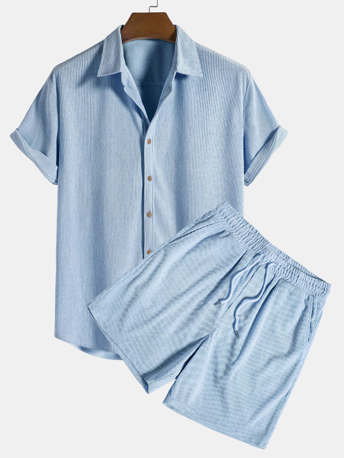 Men’s Lightweight Summer Co-Ord Shorts Set