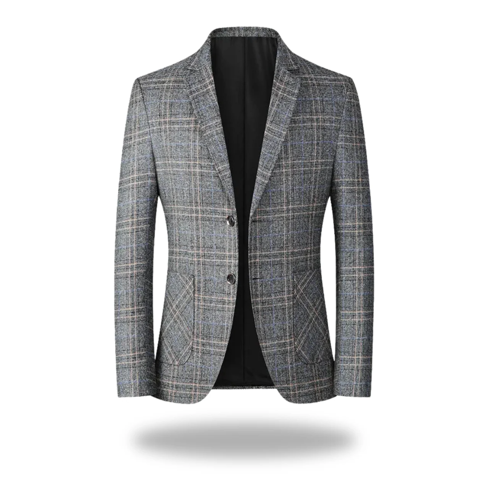 Men’s Slim-Fit Blazer in Cotton and Polyester