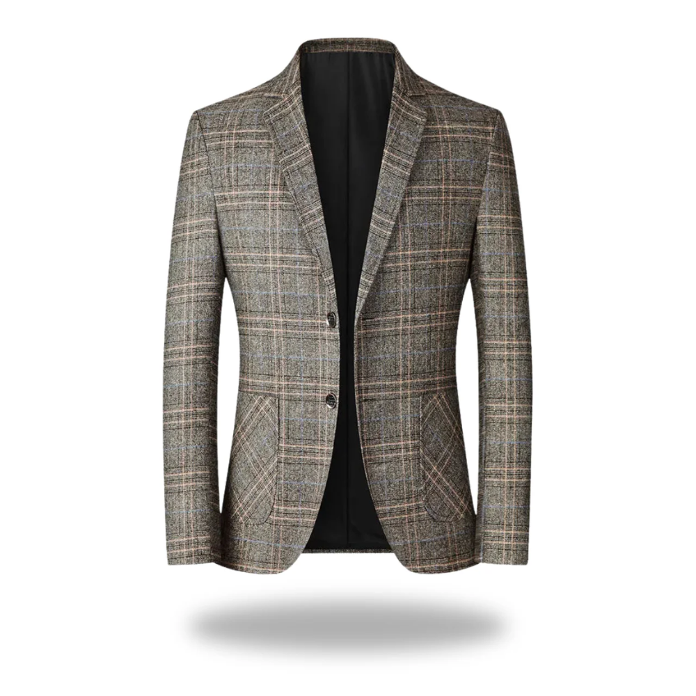 Men’s Slim-Fit Blazer in Cotton and Polyester