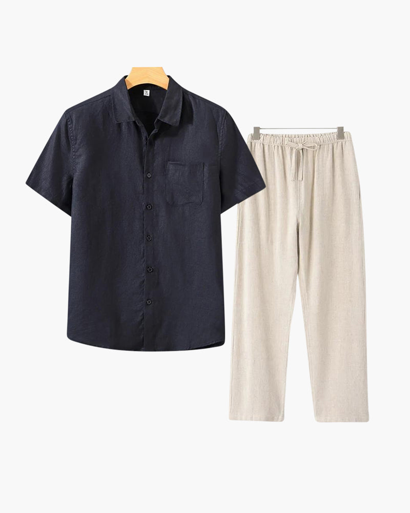 Men’s Old Money Linen Co-Ord Set
