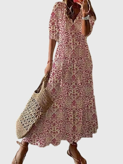 Women’s Boho Vintage Maxi Dress