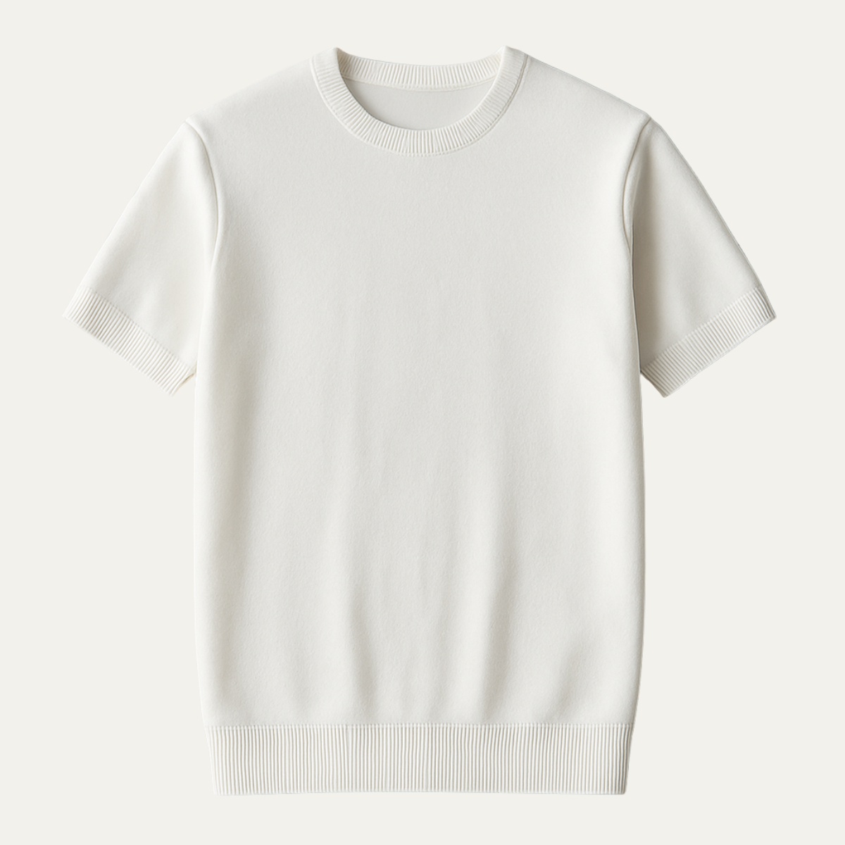 The Evoque Slim Fit Knit T-Shirt for Men