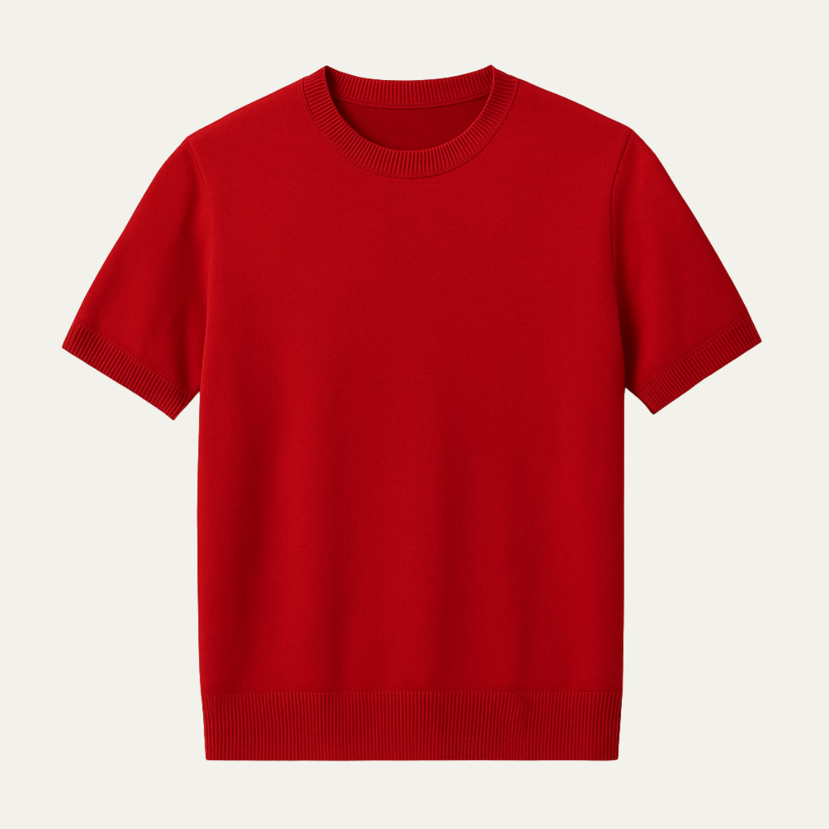 The Evoque Slim Fit Knit T-Shirt for Men