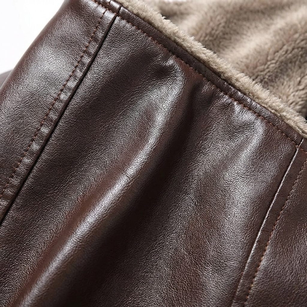 Men's Leather Jacket, Tailored Fit