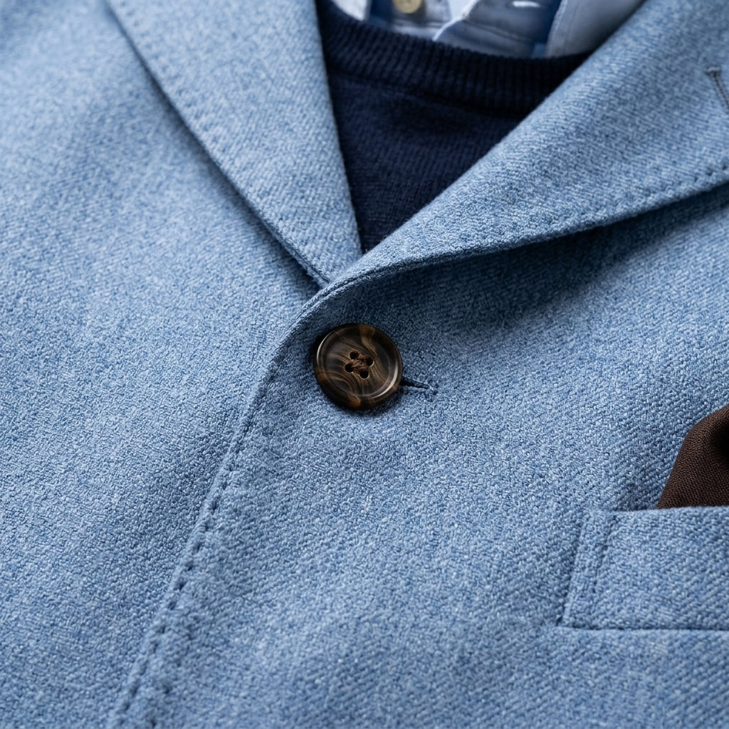 Men’s Single-Breasted Blazer with Classic Lapels