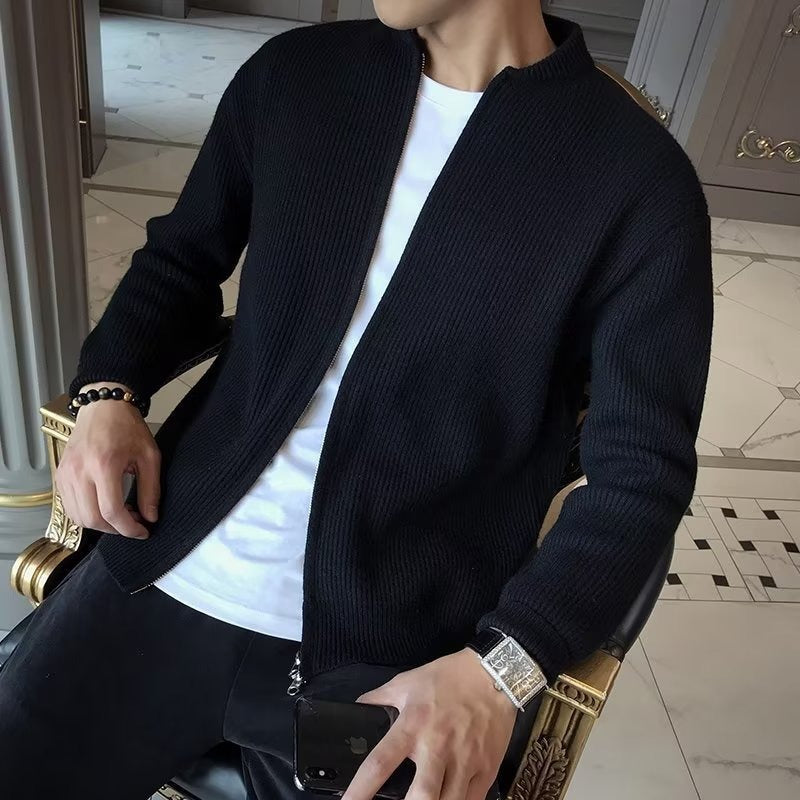 Men’s Classic Fit Solid Colour Winter Cardigan