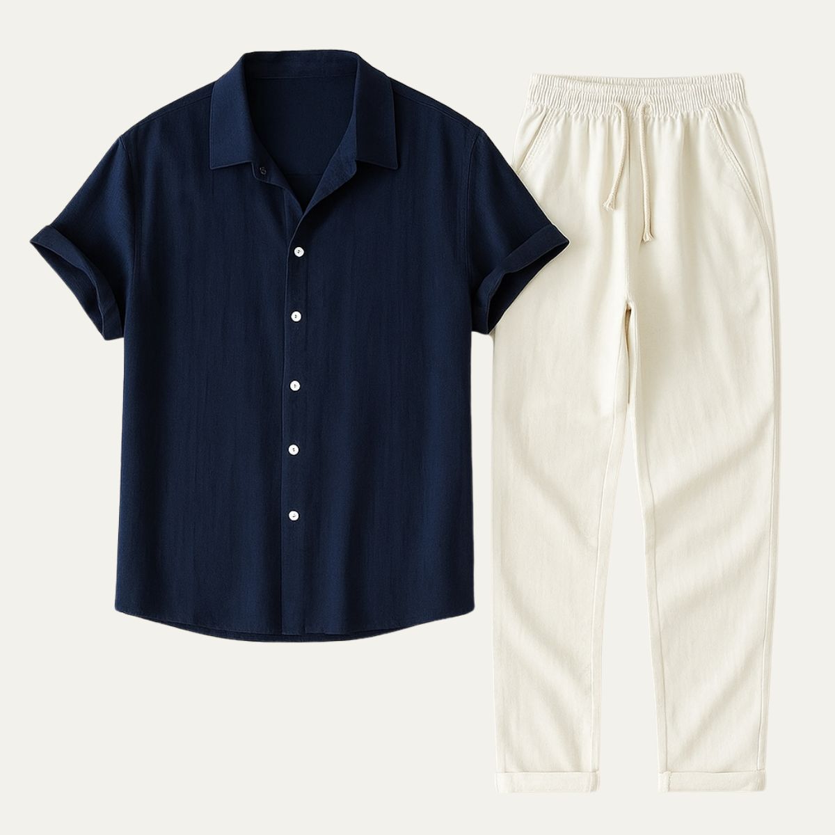 Classic Men’s Linen Casual Outfit Set