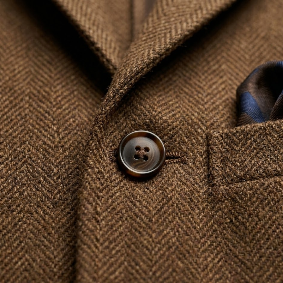 Men’s Slim-Fit Single-Breasted Tweed Wool Blazer