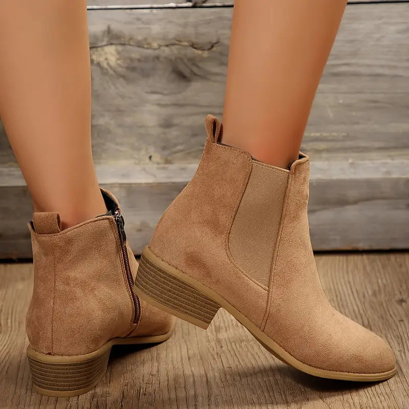 Women's Premium Suede Chelsea Boots