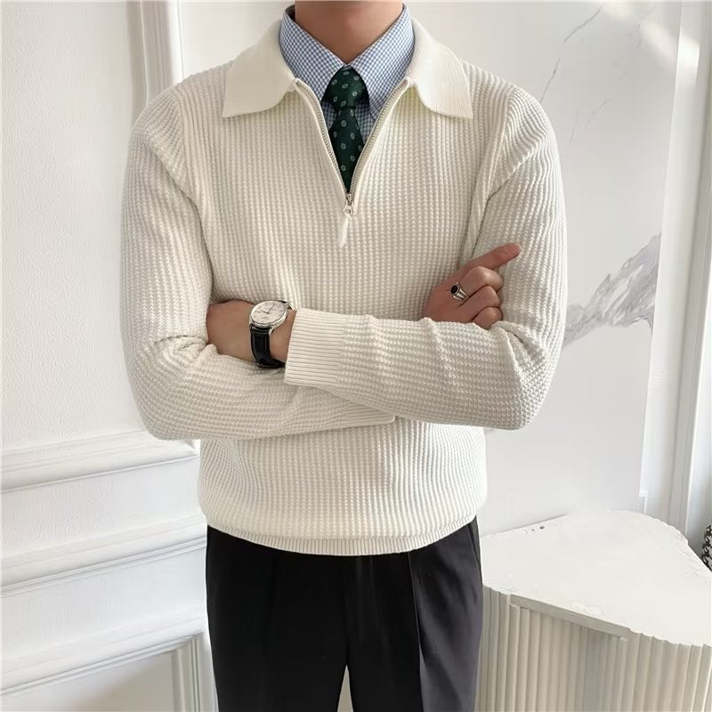 Men’s Relaxed Fit Quarter Zip Sweater