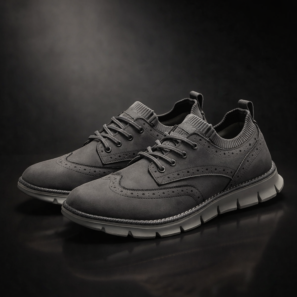 Sneakers in Premium Suede with Orthopaedic Insole and Breathable Lining