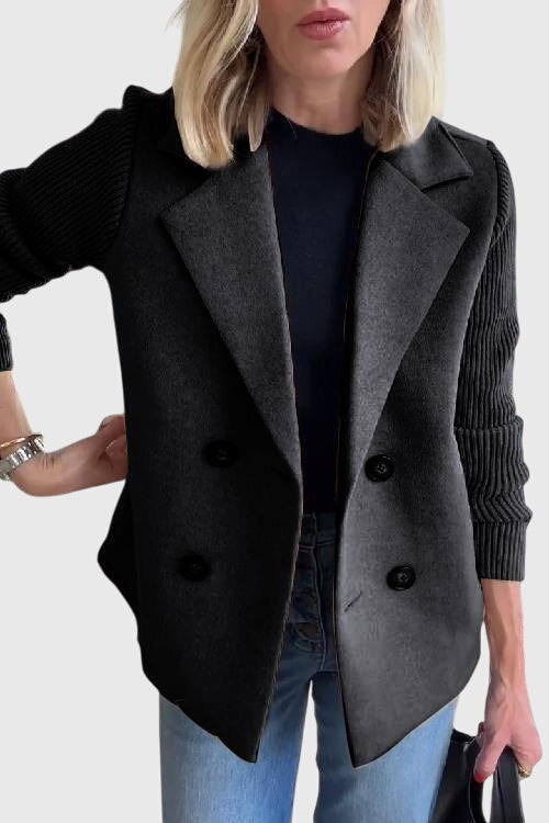 Elegant Double-Breasted Tailored Blazer