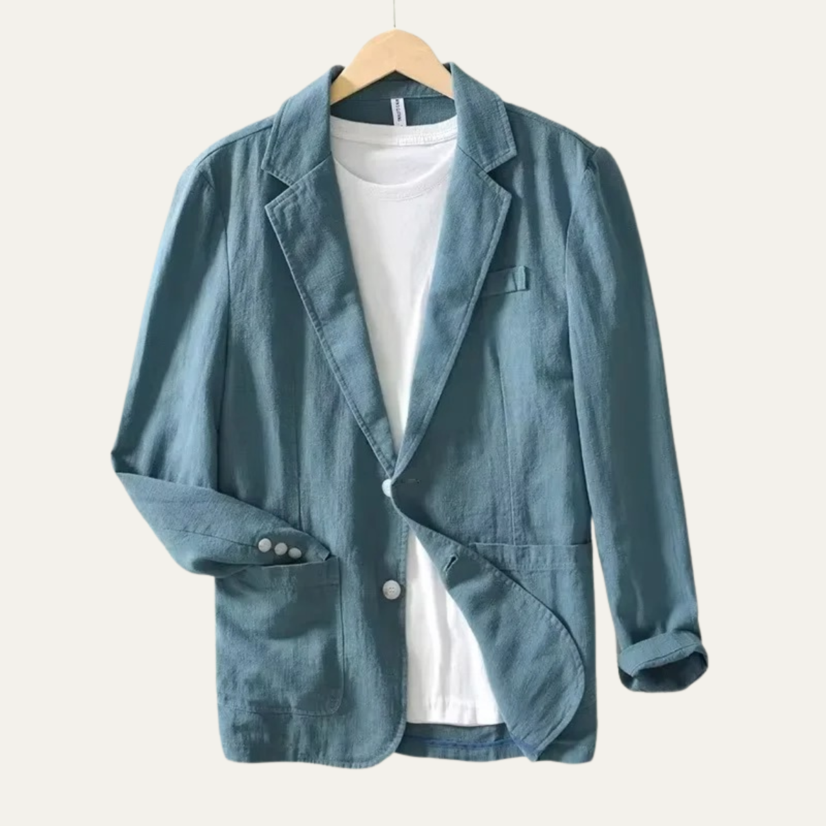 Men’s Breathable Linen Blend Summer Blazer