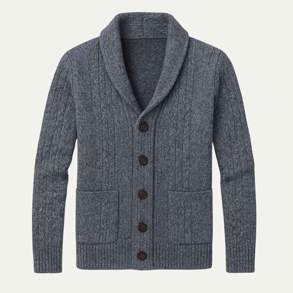 Men's Classic Cardigan with Relaxed, Comfortable Fit