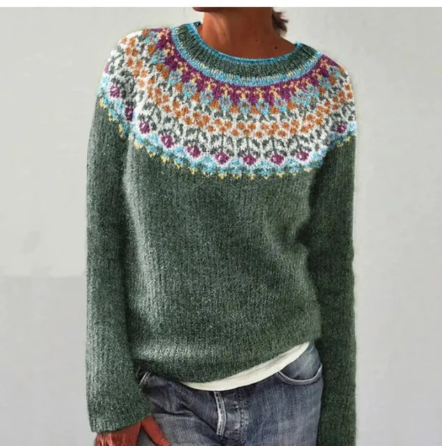 Frosted Fair Isle Comfort Sweater