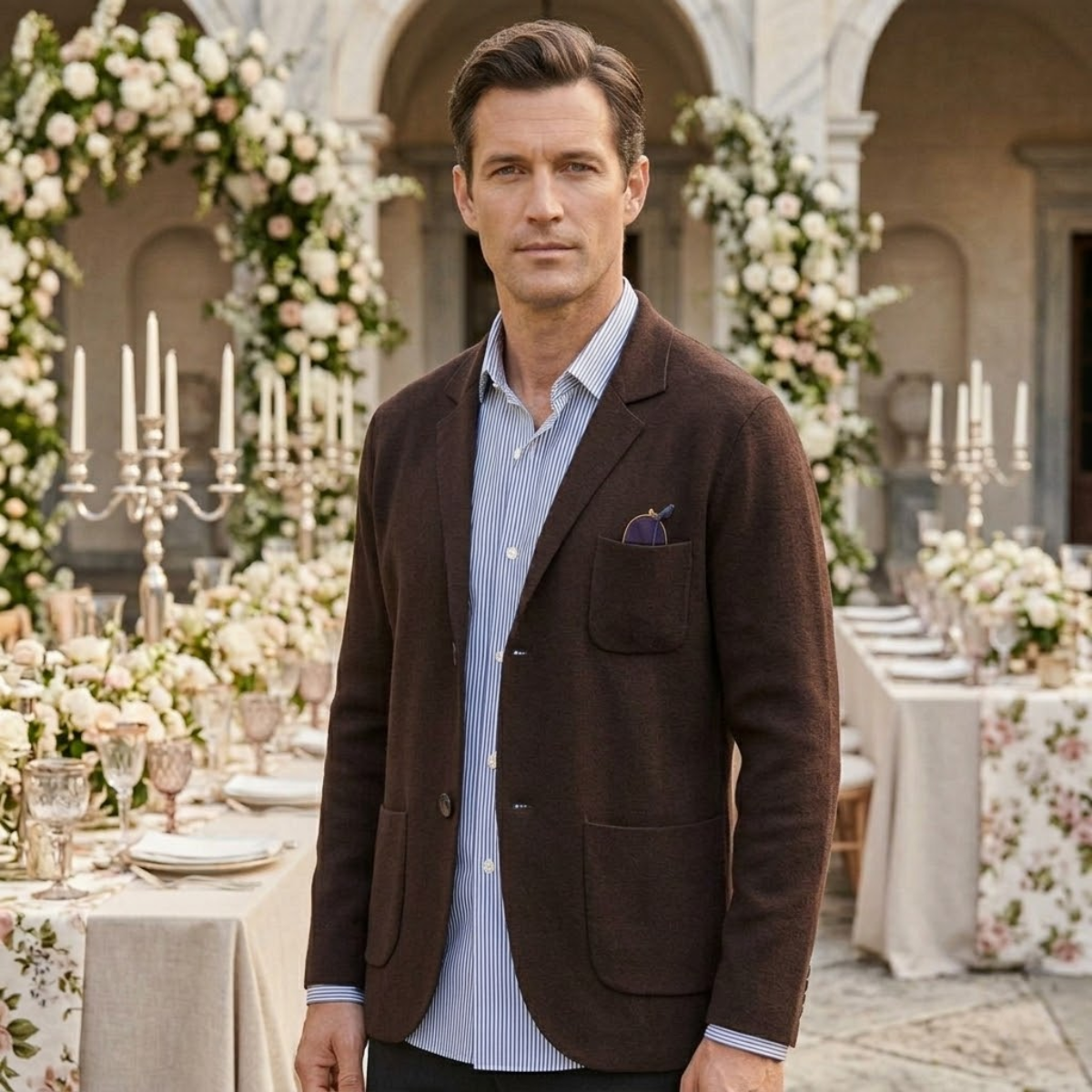 Men’s Summer Cotton Blazer for a Wedding