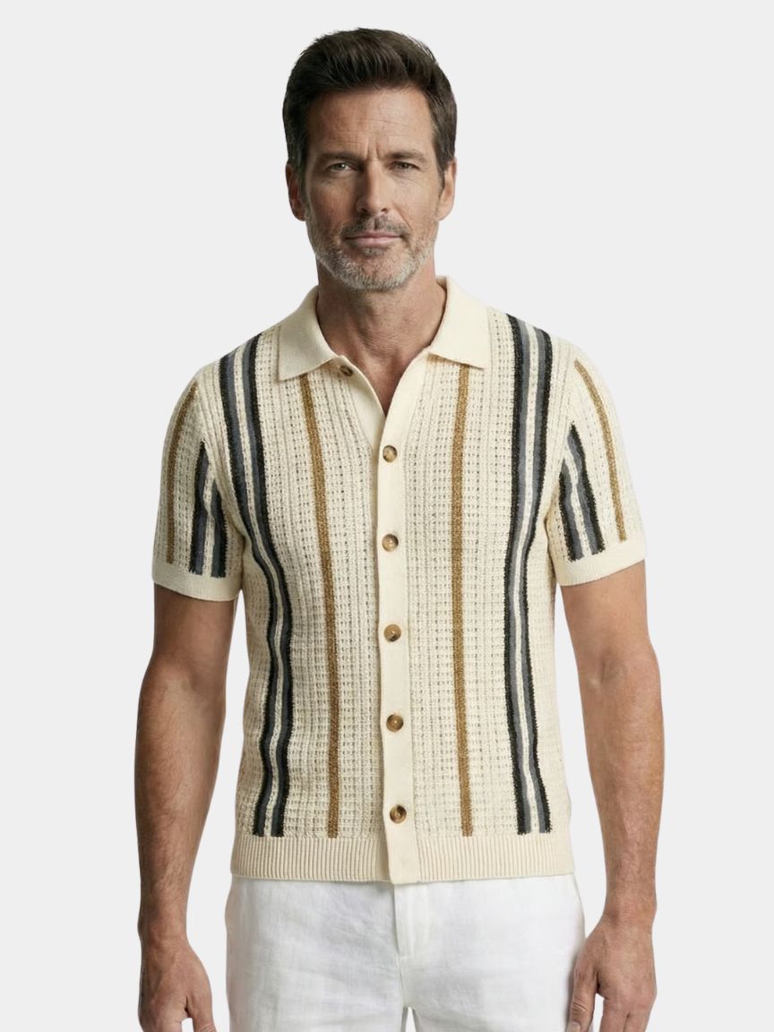 Elegant Sunset Groove Polo for Men