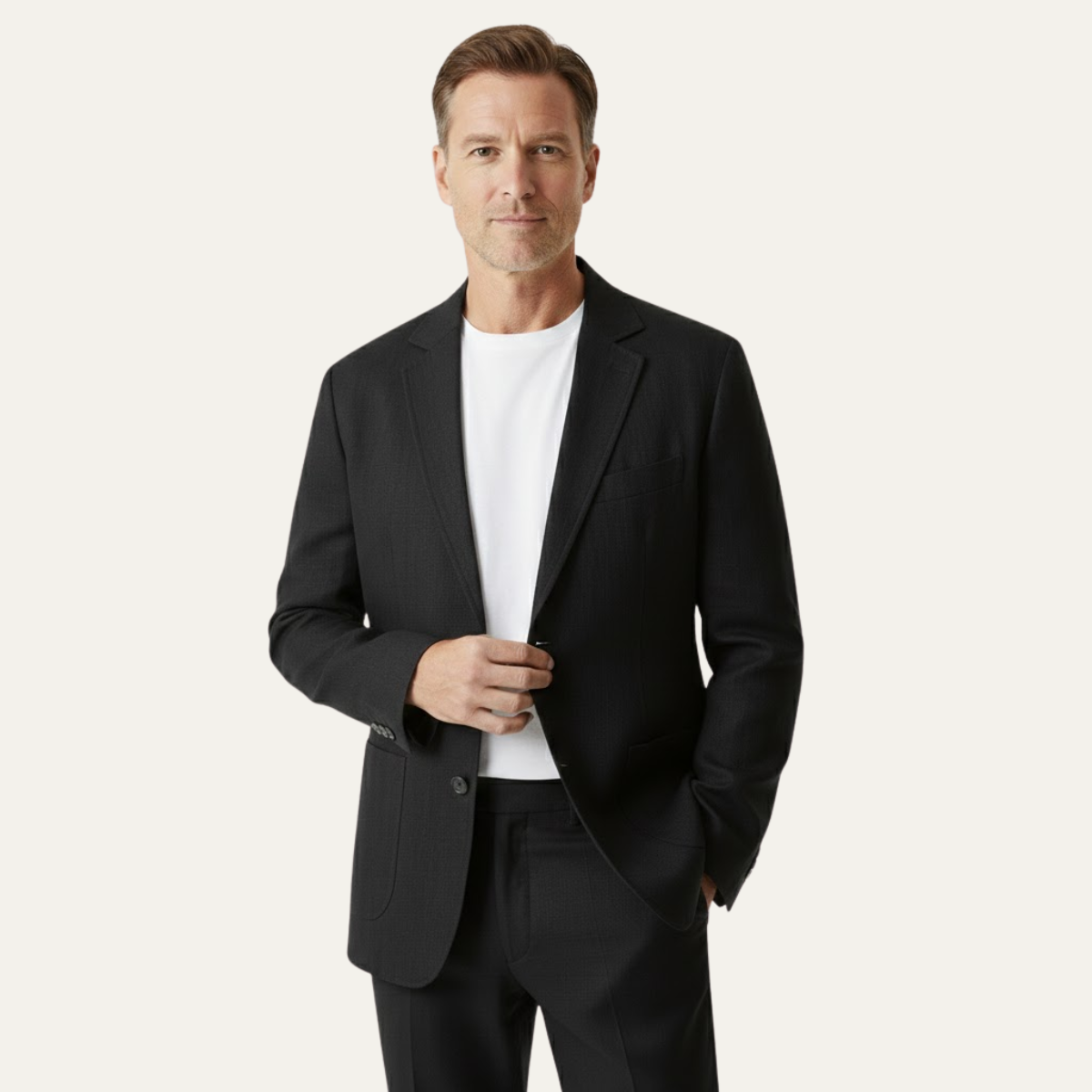 Lightweight Men’s Solid Color Linen Blazer