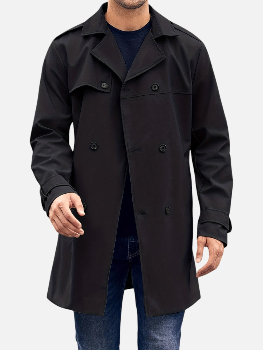 Men’s Winter Jacket Structured Double-Breasted