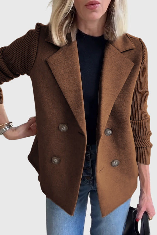 Elegant Double-Breasted Tailored Blazer