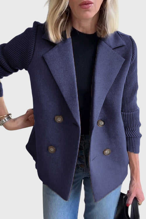 Elegant Double-Breasted Tailored Blazer