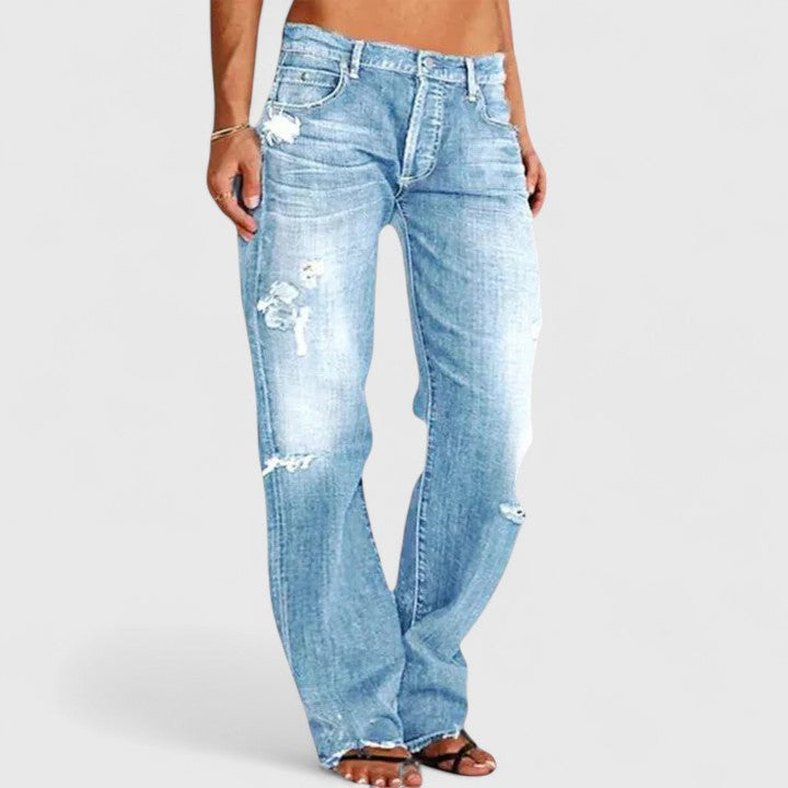 Baggy Jeans Low Rise Wide Leg in Comfortable Denim