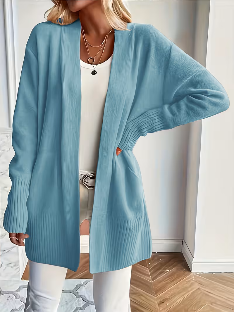 Women's Open-Front Longline Cardigan