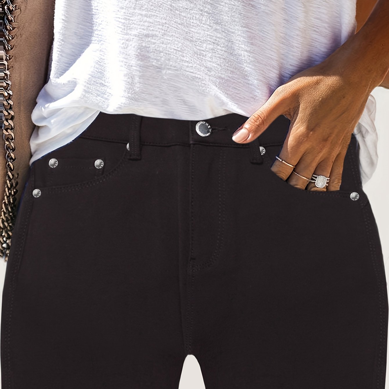 Comfortable High Waist Stretch Skinny Jeans