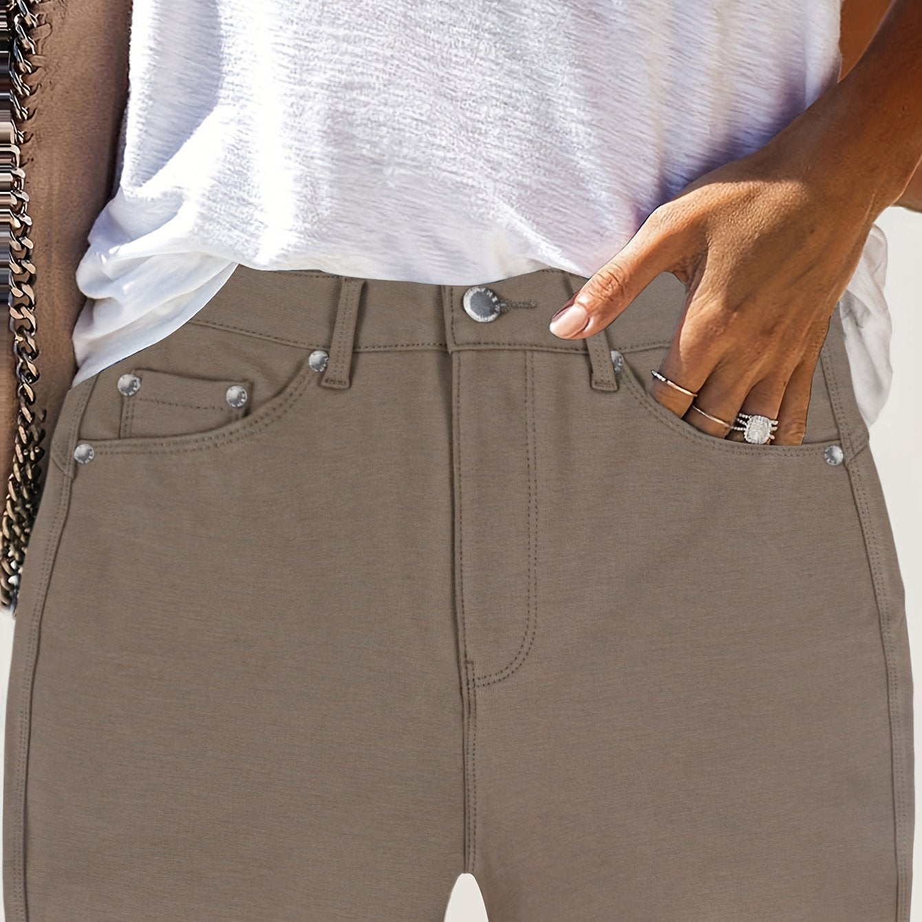 Comfortable High Waist Stretch Skinny Jeans