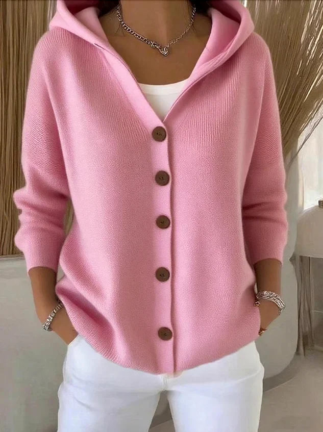 Women’s Long-Sleeved Hooded Cardigan