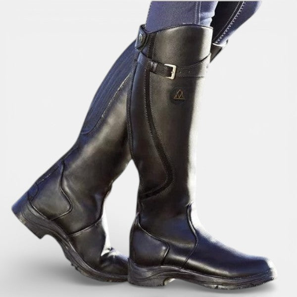 Women's High-Top Orthopedic Boots with Buckles