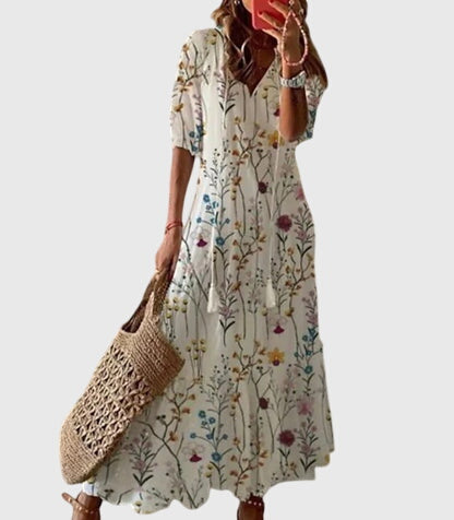 Women’s Boho Vintage Maxi Dress