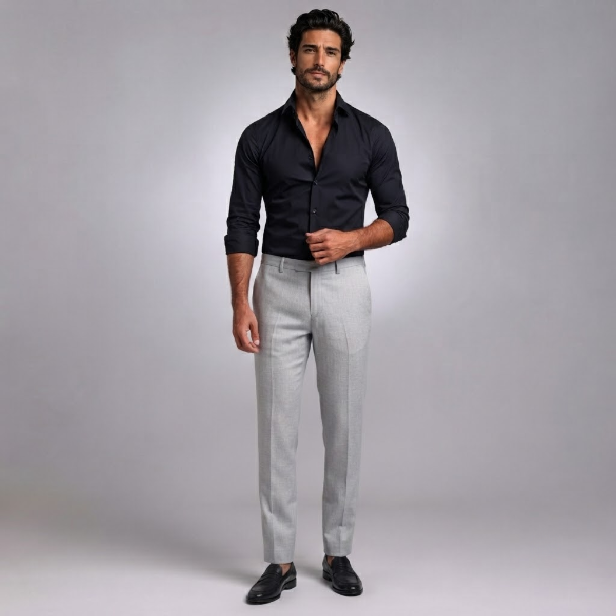 Lightweight, Slim-Fit Casual Linen Dress Pants