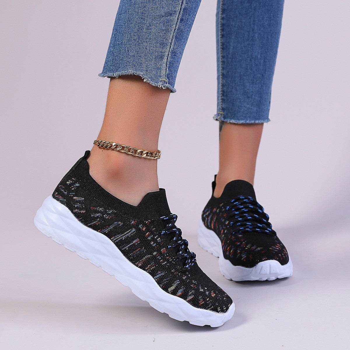 Comfortable Women’s Orthopedic Sneakers with Mesh & Laces