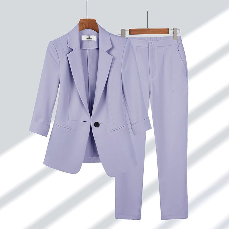 Women’s Suit with Blazer and Straight-Leg Trousers