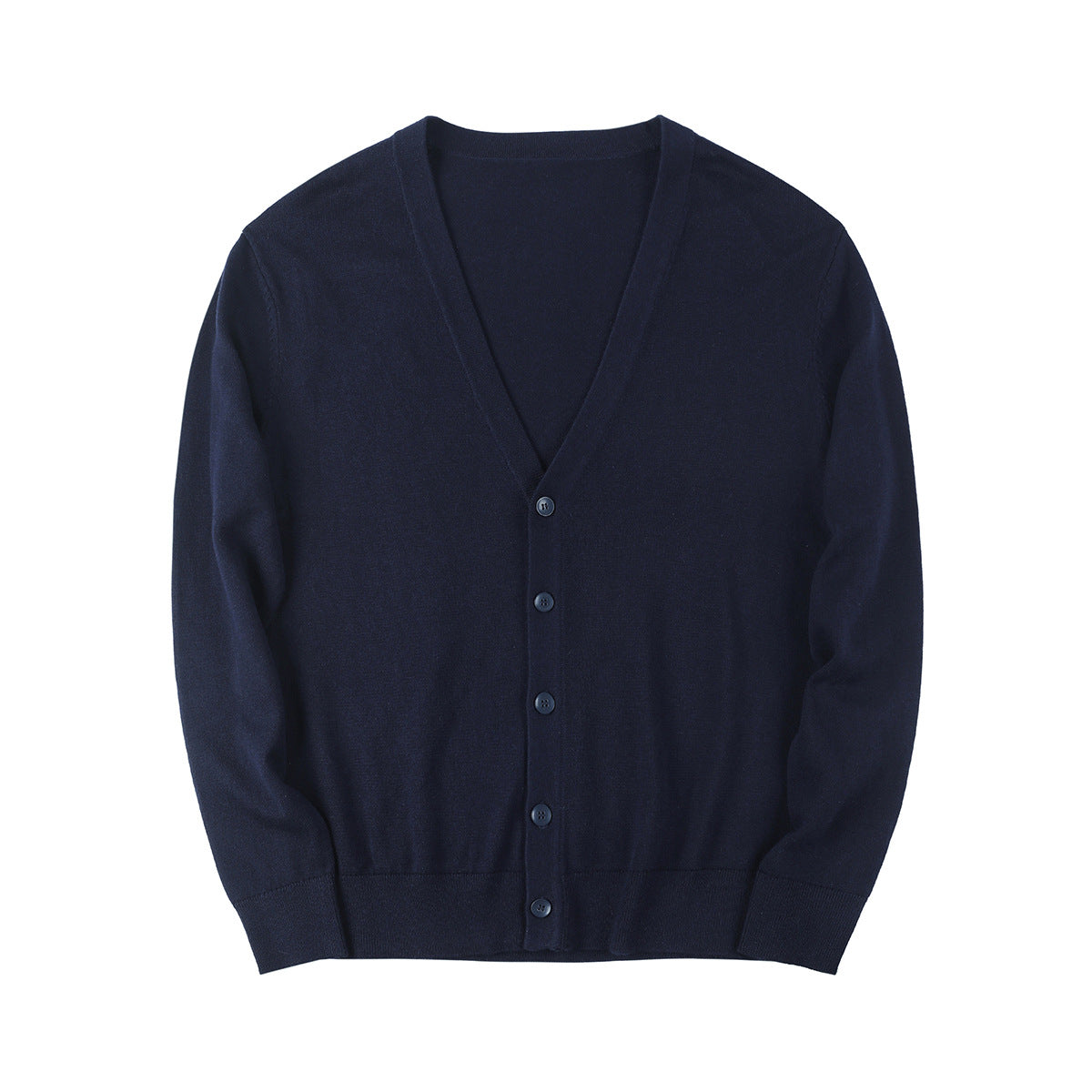 Slim Fit V-Neck Cotton Blend Cardigan