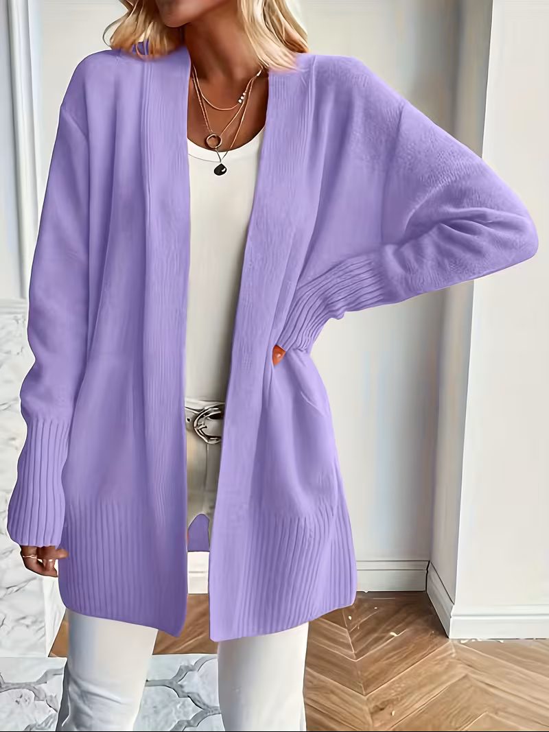 Women's Open-Front Longline Cardigan