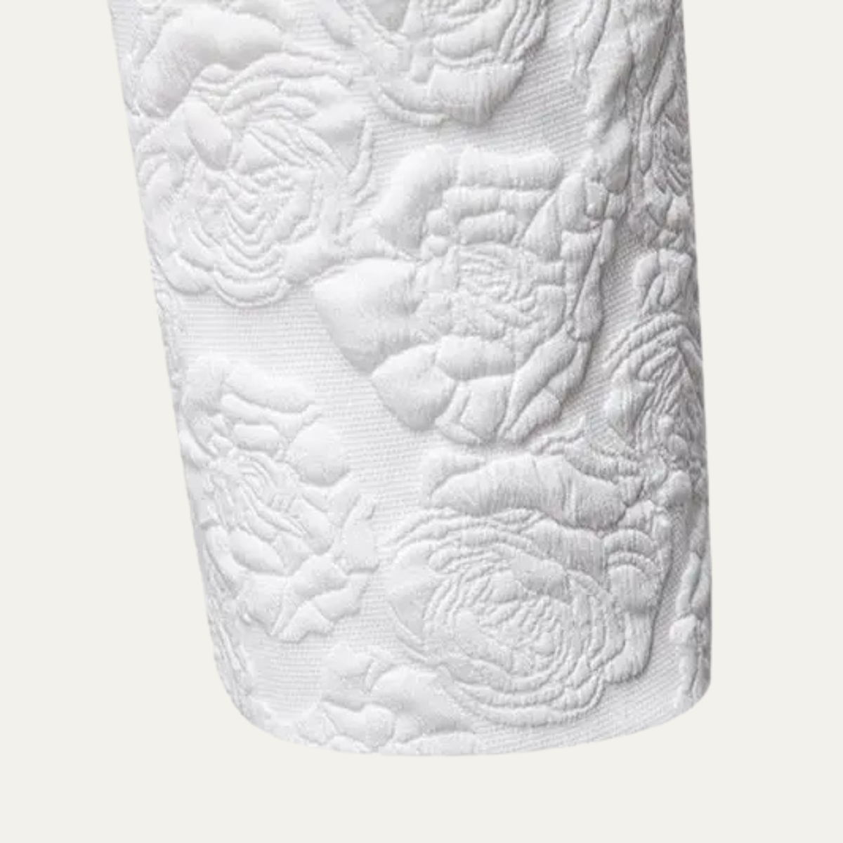 Men’s Slim-Fit Blazer with Embossed Rose Pattern