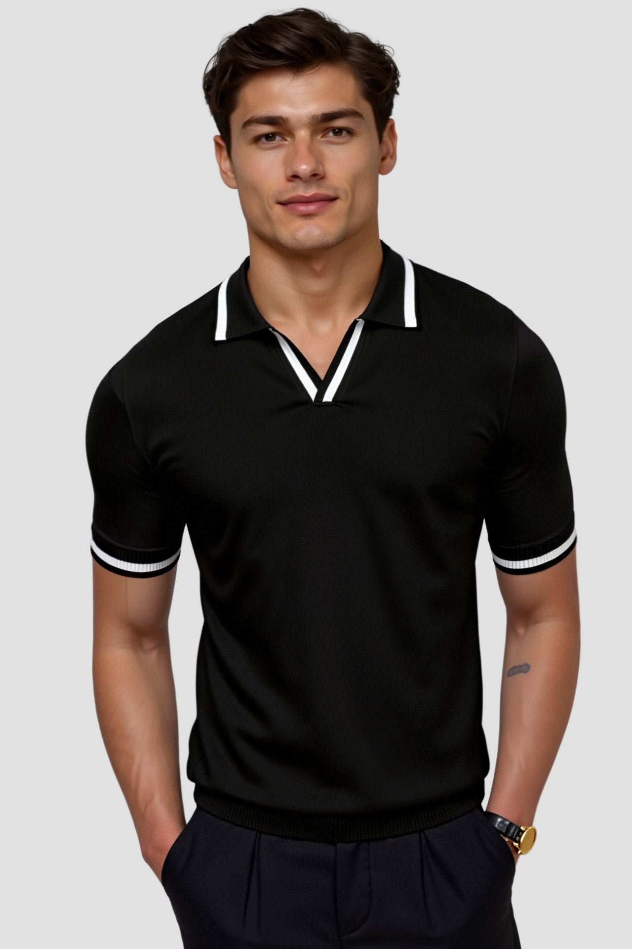 Kieran Contrast Slim Fit Polo